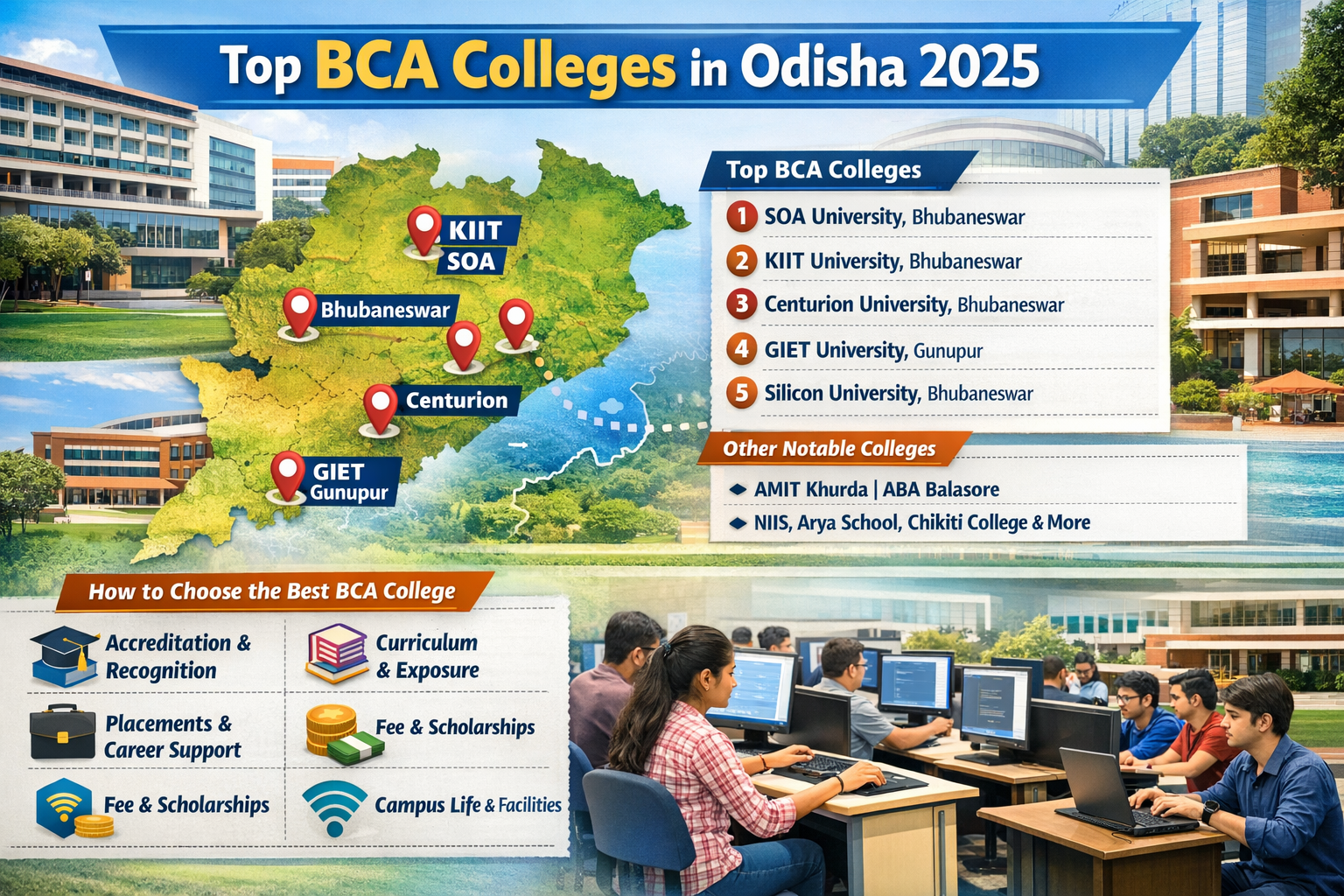 Top BCA Colleges in Odisha 2025 – Smart Guide to Choosing the Best BCA College