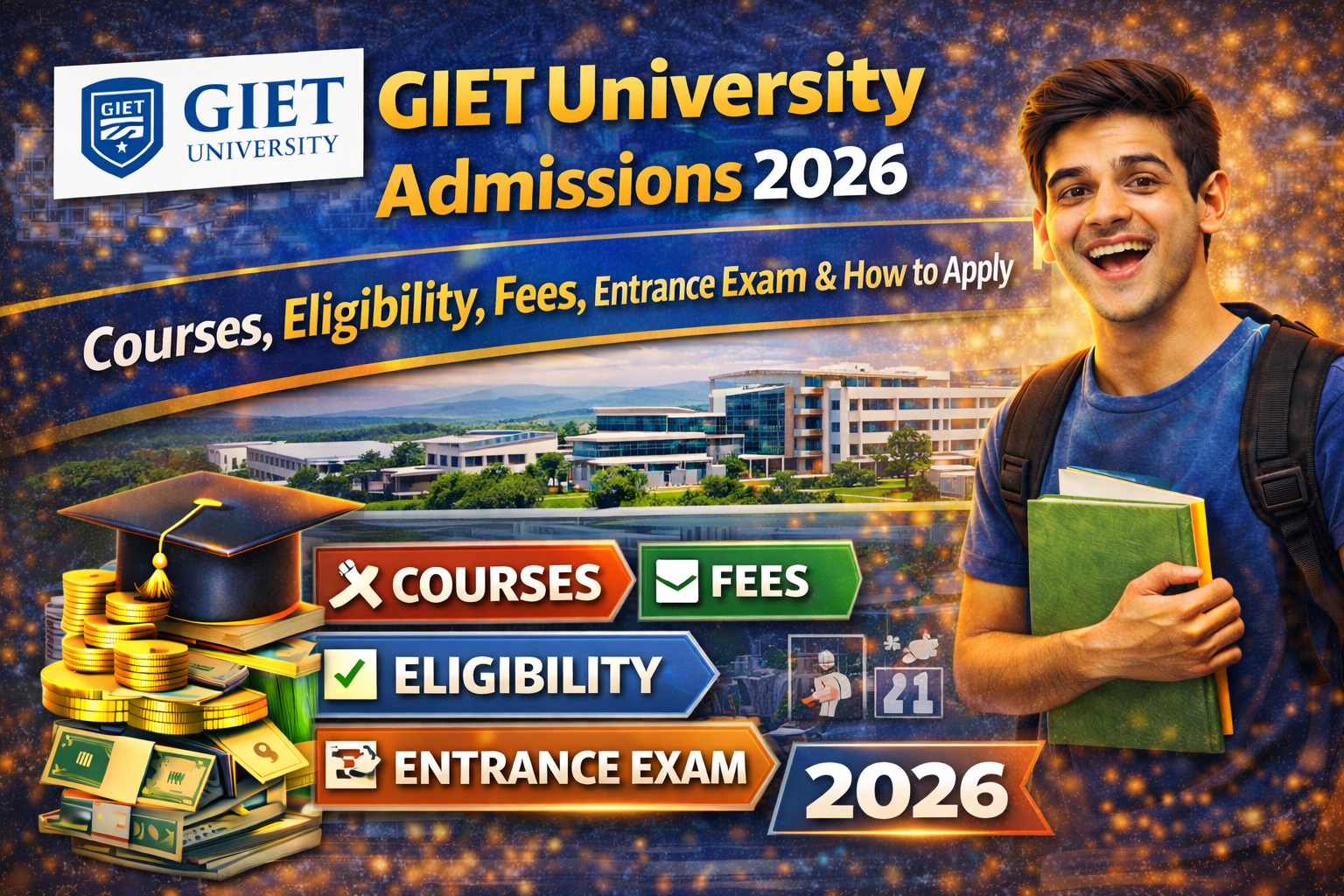 GIET University Admissions 2026: Courses, Eligibility, Fees, Entrance Exam & How to Apply